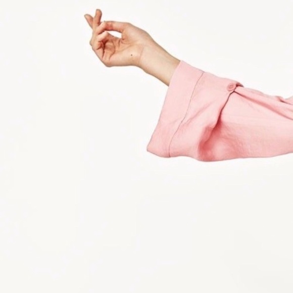 Barbie Core Zara Blogger Favorite Frilled Pink Midi Dress - Picture 9 of 11